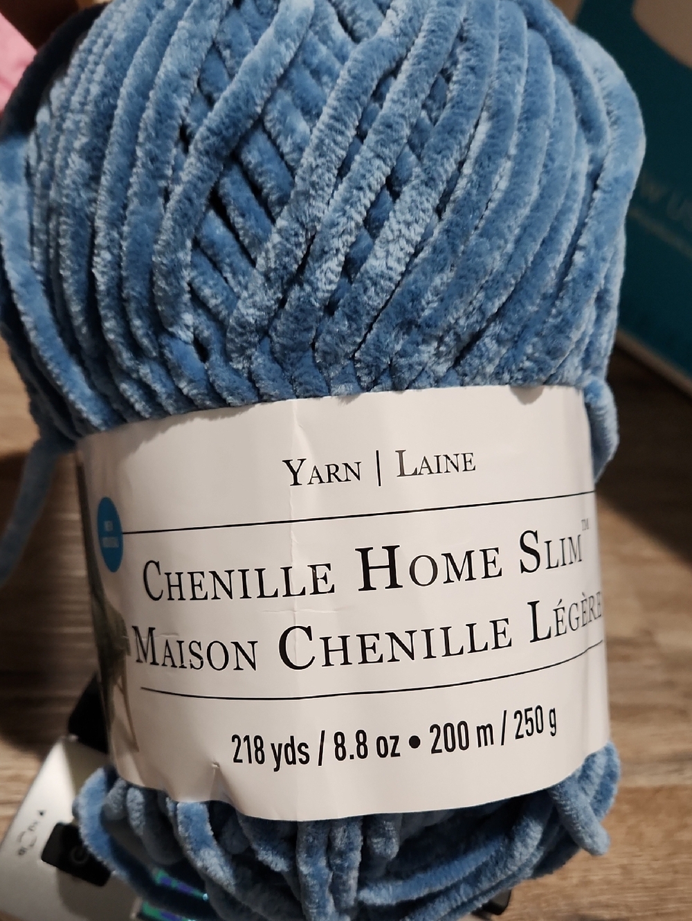 Loop & Threads Chenille Home Slim Chenille Yarn - Blue Shadow